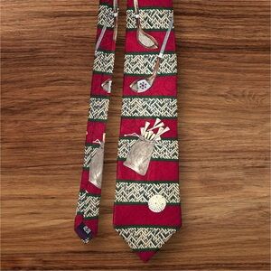 Evan Picone 58” Sport Tie. Golf Theme. 100% Silk